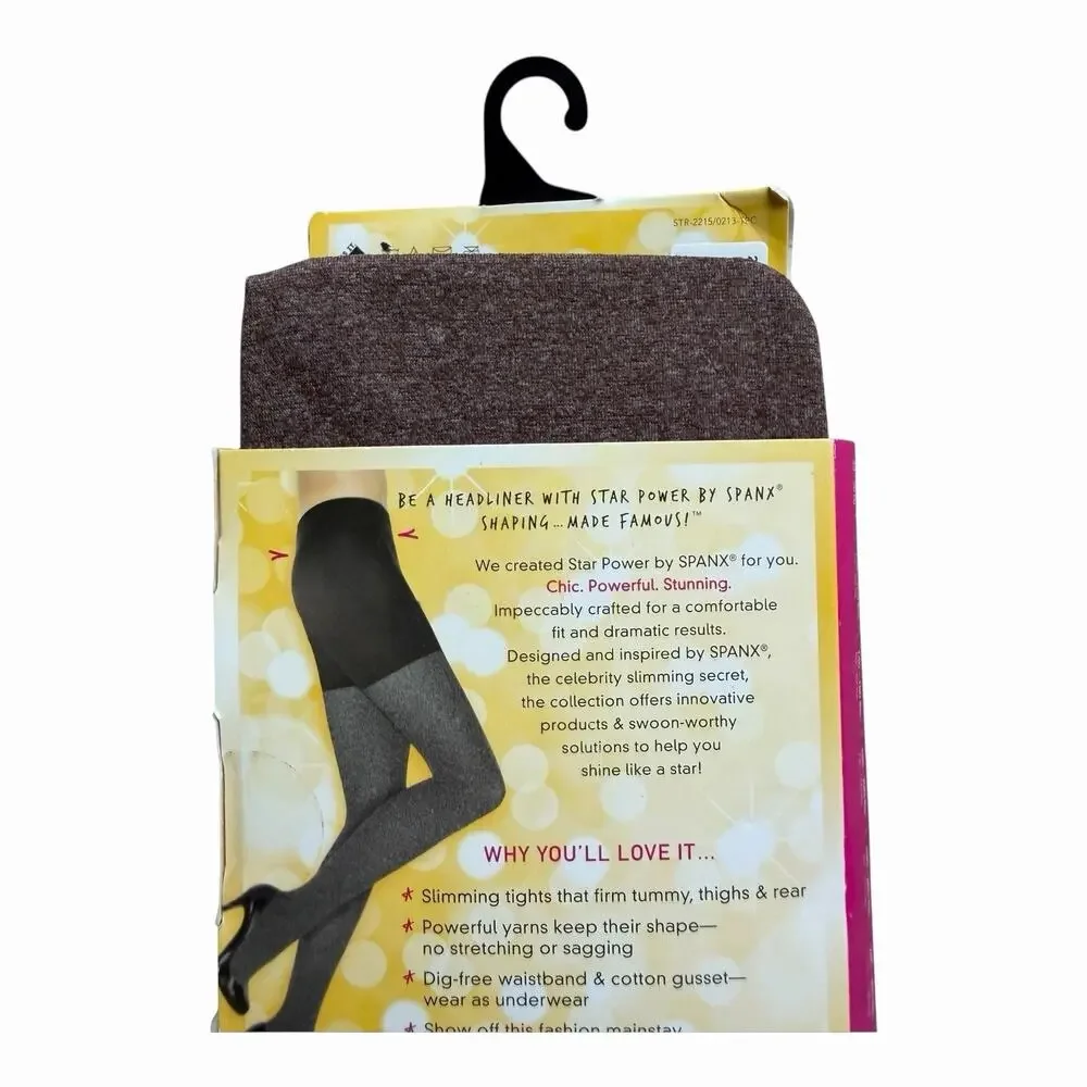 SPANX Two-Tone Brown High-Waist Tights